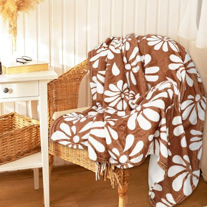 JarThenaAMCS Cielito Lindo Blanket Throw Blankets Soft Platos De Barro Terracotta Flower Plush Blanket for Mexican Fiesta Cinco de Mayo Decor, 50 x 60 Inch