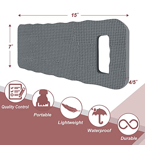 Altdorff Thick Kneeling Pad 2 Pack, Waterproof,Comfortable Garden Kneeling Pads Stain Resistant, Multi-Functional Kneeler Pad for Gardening, Baby Bath, Yoga, Praying and Exercise (Deep Grey) - color: Gray