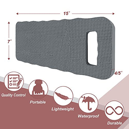 Altdorff Thick Kneeling Pad 2 Pack, Waterproof,Comfortable Garden Kneeling Pads Stain Resistant, Multi-Functional Kneeler Pad for Gardening, Baby Bath, Yoga, Praying and Exercise (Deep Grey) - color: Gray