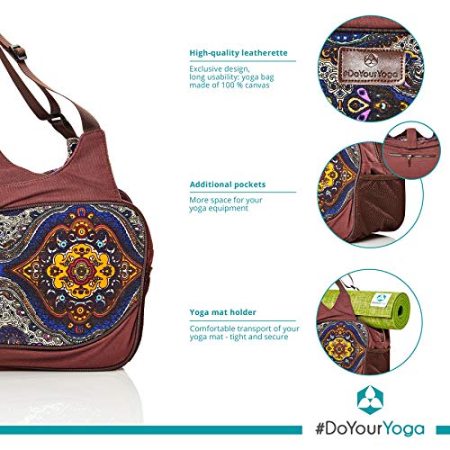 #DoYourYoga Full-Zip Extra Large Yoga Mat Tote Bag with Multi-Functional Storage Pockets for Sports Gym Pilates »Vimalaa« - color: BlueStyle