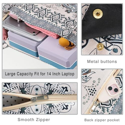 Yoga Mat Bag Yoga Bags and Carriers Fits All Your Stuff Yoga Tote Bag with Zipper Pocket Yoga Mat Carrier Pilates Bag Take in Out Mat Easily - color: Indian Floral