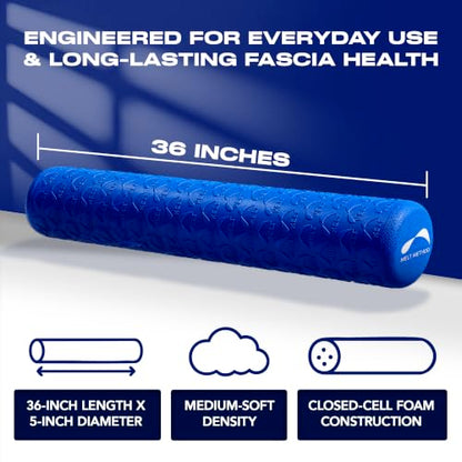 Melt 36-Inch Soft Foam Roller Myofascial Release Physical Therapy | Full Body Gentle Compression, Muscle Tension Relief, Posture Improvement, Nervous System Support