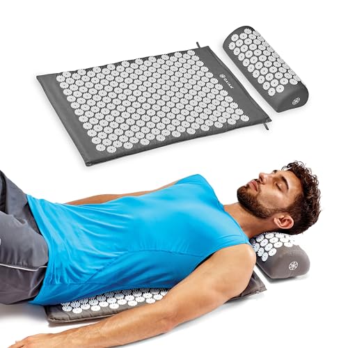 Gaiam Acupressure Mat & Pillow Set, Neck, Shoulder & Back