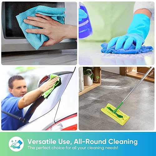 HOMEXCEL Microfiber Cleaning Cloth 20 PK, Towels for Cars, Multicolor - color: Multicolor