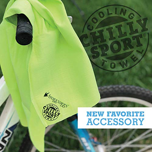 FROGG TOGGS Chilly Sport Cooling Neck Wrap & Head Band - color: HiVis Green