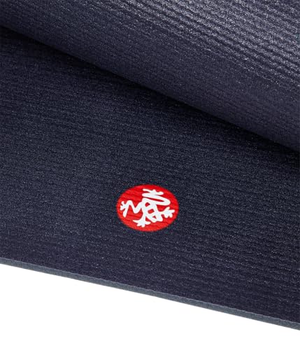 Manduka PRO Yoga Mat - 6mm | Lifetime Durability | Hygienic Construction | Premium Studio Quality | Teacher Approved - color: Midnight, size: 79" x 52"
