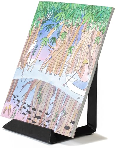 Red Co. 8” Decorative Metal Display Plate Stand and Art Holder Easel in Black Finish - color: Black