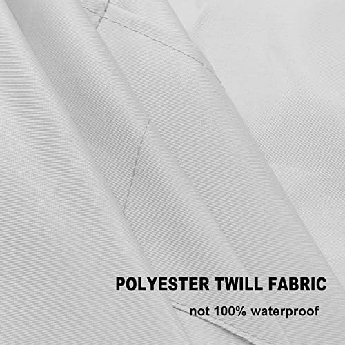 Total 15 PCS Plain Color Bib White Apron for Women Adult with 2 Front Pocket - color: White