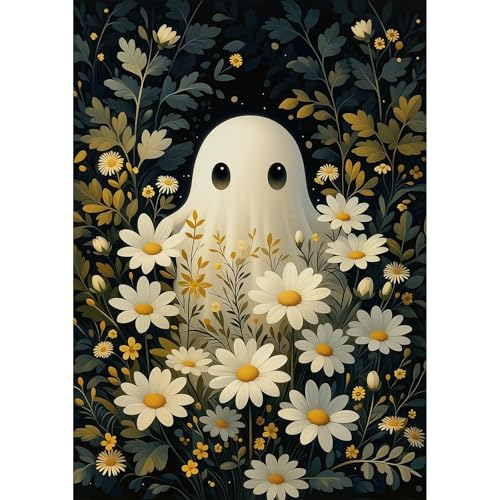 MAXBYE Diamond Painting Kits for Adults Beginners,Halloween 5D Full Round Drill Diamond Art Kit, Easy DIY Dot Painting Gem Craft for Home Wall Art 12x16in - color: ZD062