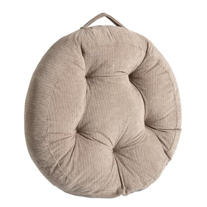 Floor Pillow Cushion with Handle for Adults Women Men - color: Brown, Round