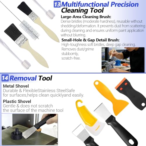 262 Pcs 3D Printer Tool Set w/Bag, Nozzle Kit & Mini Electric Grinder | Basic Model Tools. Removal, Trimming, Finishing. Full-Process Needs. Multi-Spec Cleaning Kit