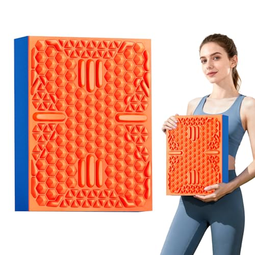 HAPBEAR Exercise Balance Pad - 15"x12" Non-Slip Textured Bottom Stability Training Mat - 2.25" Thick Soft Cushioned Foam for Physical Therapy, Core Training & Home Workouts - color: Orange-1PC