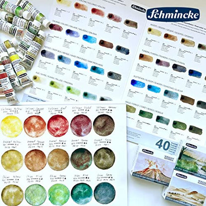 Schmincke - HORADAM® AQUARELL, Super Granulation, 14 964 006 Glacier Brown, 15 ml tube, very strong granulating colors, finest, super granulating watercolors
