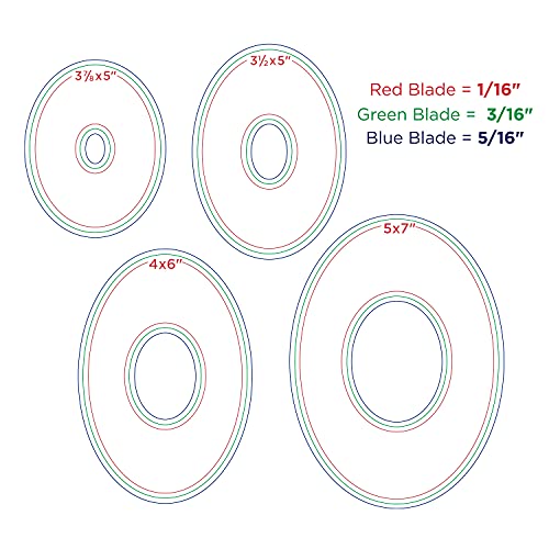 Custom Cutting System Patterns by Creative Memories (Oval (Set of 4)) - size: Oval (Set of 4)