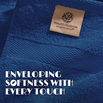 Luxury Soft Bath Sheet Towels Set - 650 GSM Cotton Luxury Bath Towels Extra Large 35x70 | Highly Absorbent and Quick Dry | Hotel Quality Extra Large Bath Towels Oversized, Navy Blue, 2 Pack - color: Navy Blue, size: Bath Sheets, 2 Pack