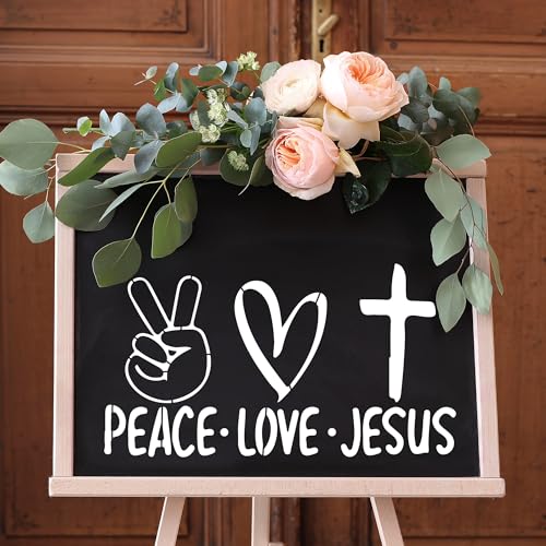 Sitsink Christian Inspirational Stencils for Painting - 20 Pcs Reusable Templates, Faith Jesus God Bless Stencils for DIY Crafts Church Decor Gift Making - style: christian inspirational