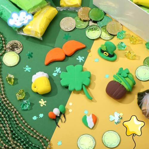 VioraWhite 72 Pcs 38oz Air Dry Clay Bulk Modeling Clay,Green and Yellow | Ultra Lightweight Foam Modeling Clay for Kids Adults, DIY Gifts Party Arts Crafts, School Project Supplies - color: Green and Yellow