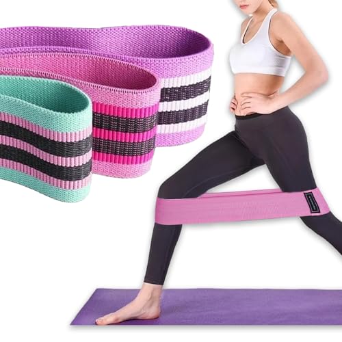 Exercise Resistance Bands for Legs Butt, Fabric Loop Bands Yoga