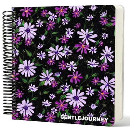 Hardcover Sketchbook,7.2" x 8.3" Spiral Bound Drawing Pad,Lavender Daisy | 150gsm(92lb)Acid-Free Thick Paper,Blank Art Journal for Adults,Artists&Beginners,Ideal for Sketching,Doodling and Mixed Media - color: lavender daisy