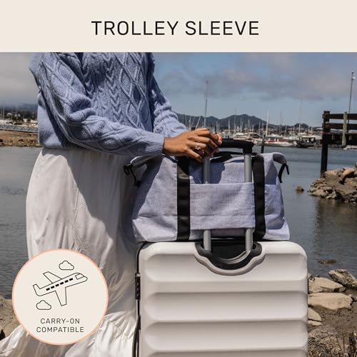 Jadyn Lola Travel Bag, Weekender/Overnight Duffel, Gym Tote Bag for Women, Men - color: Heather Gray