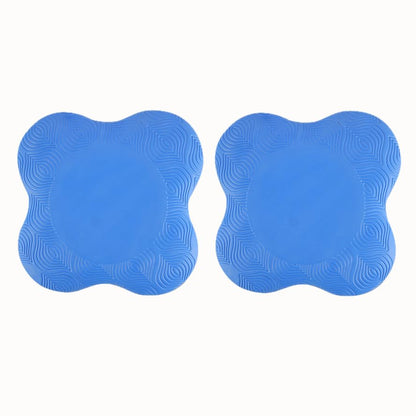 2pc Extra Thick Yoga Knee Pad - Cushion Your Knees, Elbows, Wrists, Hands & Head for Maximum Fitness & Pilates Performance! - color: Blue