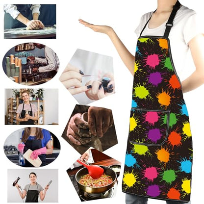 MBMSO Painting Artist Apron with Pockets Artist Painter Gifts Art Lover Gift for Art Teacher Student Painter Apron Waterproof - color: Love Art Apron-4