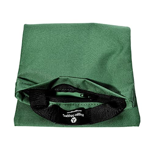 Hugger Mugger Unfilled 10lb Yoga Sandbag - Adds Weight to Your Poses, Zipper Cover, Sturdy Handle, Durable Material, Not Filled with Sand - color: GREEN