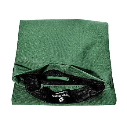Hugger Mugger Unfilled 10lb Yoga Sandbag - Adds Weight to Your Poses, Zipper Cover, Sturdy Handle, Durable Material, Not Filled with Sand - color: GREEN