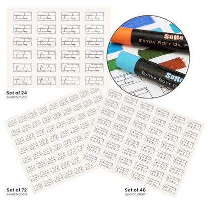Soho Urban Artist Oil Pastels 26pc Set - Extra Soft, Blendable, Highly Pigmented and Vibrant, Ideal for Artists & Professionals - Suitable for Drawing, Sketching, Layering, and Scraping - size: 26 Count (Pack of 1)