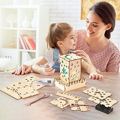 5 Individual STEM Science Kits for Kids, Wood Arts and Craft Kits 8-12 | STEM Toys for Boys Girls Age 8-13 8 10 12 14 Birthday Gift Idea, 3D Puzzles Building Engineering Model Set