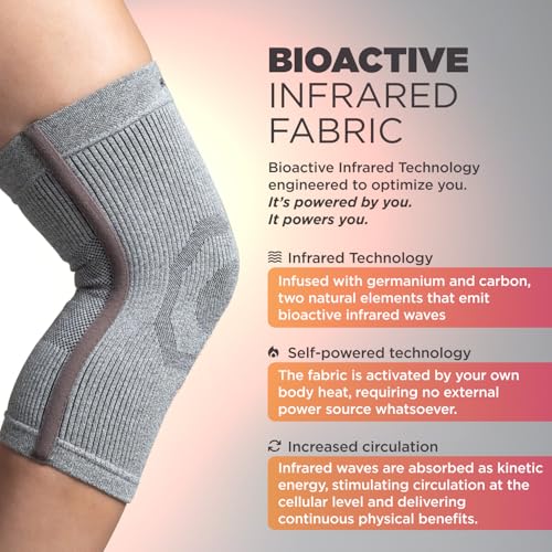 Incrediwear Knee Sleeve – Knee Braces for Knee Pain, Joint Pain Relief, Swelling, Inflammation Relief, and Circulation, Knee Support for Women and Men - color: Red, size: XX-Large
