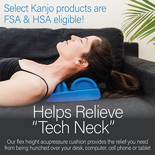 Kanjo Flex Height Acupressure Neck Pain Relief Cushion - Height Adjustable Cervical Traction & Pressure Point Device for Muscle Tension & Relaxation - Helps Relieve Neck Pain - style: Flex Height Neck Cushion
