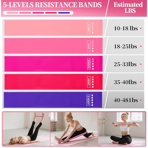 Pilates Essentials Kit for Women 15 Pcs Pilates Set for Home Workouts