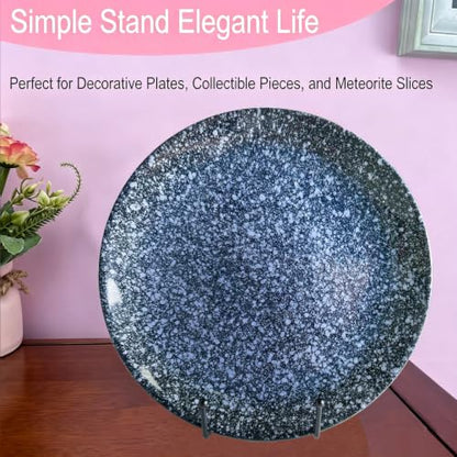 3PCS Iron Plate Stands for Display 10Inch, Large Metal Frame Holders Easel | Solid Black Iron Easel Holder, Perfect for Picture, Decorative Platter, Book, Plaques, Photo, Tabletop Art - size: 3PCS 10IN