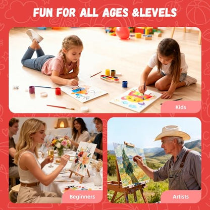 72 Pack 8 x 10 inch Canvas Boards for Painting Flat Canvas Panels | Bulk Value Pack for Classes and Parties 100% Cotton for Acrylics Paint - size: 8"x10" - 72 pack