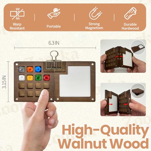 Zoorka All-in-One Mini Watercolor Paint Set, 12 Color Travel Pocket Kit | Walnut Palette, Crossbody Bag, Sketchbook & Brushes, Great for Urban Sketching, Outdoor Painting & Creative Gifts - color: Orange