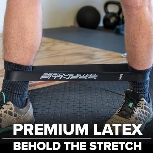 Serious Steel Fitness Mini Resistance Loop Bands | Rehab and Prehab Stretch Bands | 12" Exercise Workout Bands (Sets of 5 Pack and Sets of 10 Pack Trainer Options Available!) - color: X-Heavy 10 Pack (2" x 12")