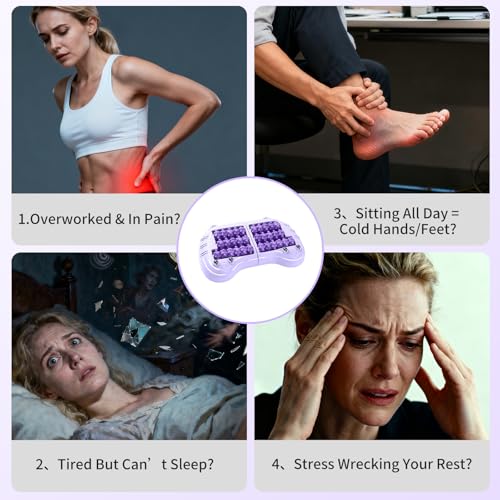 Foot Massager for Plantar Fasciitis Relief, Foot Roller with Massage Ball,Neuropathy Pain Relief Foot Massage,Gift for Adult (Includes Reflexology Chart)