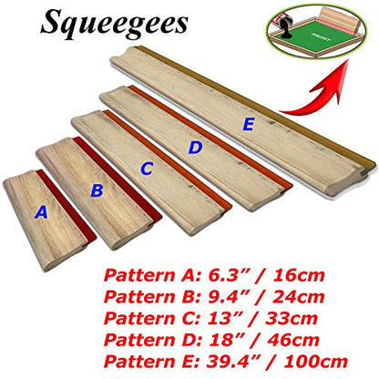 INTBUYING Screen Printing Squeegee 39 inches Long Wooden Ink Scraper 75 Durometer 4 inches Wide - size: 39 inches long