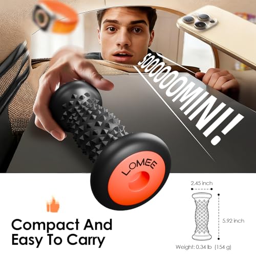Foot Roller Massager for Plantar Fasciitis, Foot Arch and Heel Pain Relief - color: Black