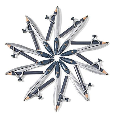 hand2mind Student Math Geometry Compass, Silver, Precision Tool for Geometry, Math, Drafting (Pack of 10)