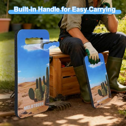 MELOTOUGH Garden Kneeling Pad, 1" Thick Soft NBR Foam Kneeling Pads for Gardening, Cleaning, Work - Lightweight & Comfortable, 15.75"x7.2" (Cactus) - color: Cactus