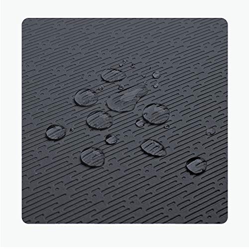 Hatha Yoga Extra Thick TPE Yoga Mat - 72"x 32" Thickness 1/2 Inch -Eco Friendly- With High Density Anti-Tear Exercise Mats For Home Gym Travel & Floor Outside - color: Black
