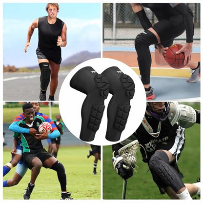 High-Density EVA Foam Padded Knee Calf Pads -Gym Knee Protectors, Non-Slip Sports Knee Guards for Running, Basketball, Fitness, and Workout for Men Women - size: XX-Large