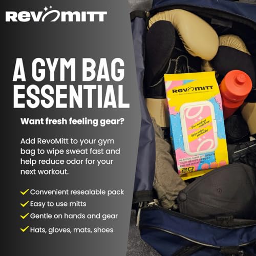 Sports Gear Cleaning & Deodorizing Mitts - 20 Count