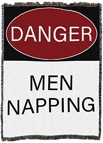 Pure Country Weavers Danger Men Napping Blanket - Gift Tapestry Throw Woven from Cotton - Made in the USA (72x54) - color: Men Napping