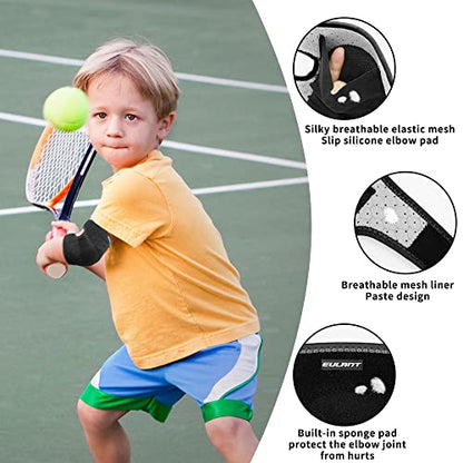 Elbow Pads and Knee Pads for Kids,Protective Pad Sets with Thickened Pad - color: Black, size: Large