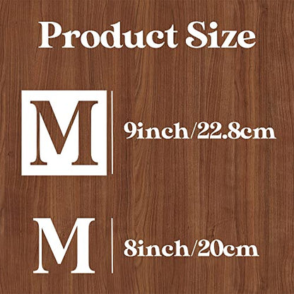 Letter Stencils for Painting 9" Alphabet Stencils | Reusable Large Letters Stencil for Painting on Wood Wall Fabrics DIY Crafts - size: 9inch