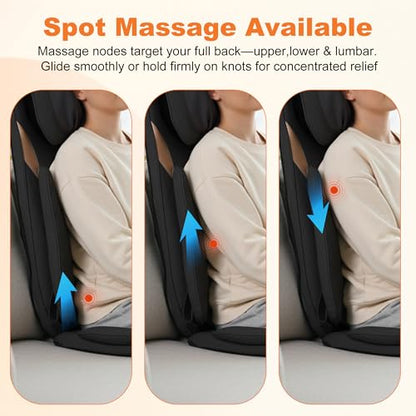 Shiatsu Neck and Back Massager, Rolling Up and Down Deep Tissue Pain Relief - color: Black