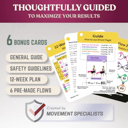 [Large Print Cards] Chair Yoga for Seniors Over 60; 71 Poses & QR Videos